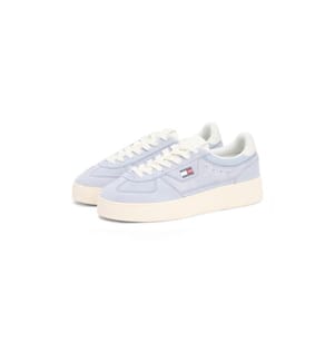 The Greenwich Chunky Suede Sneakers - Light Blue