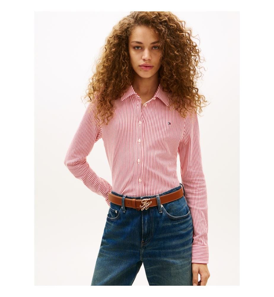 Hemd Slim 1985 - Rot und Weiss