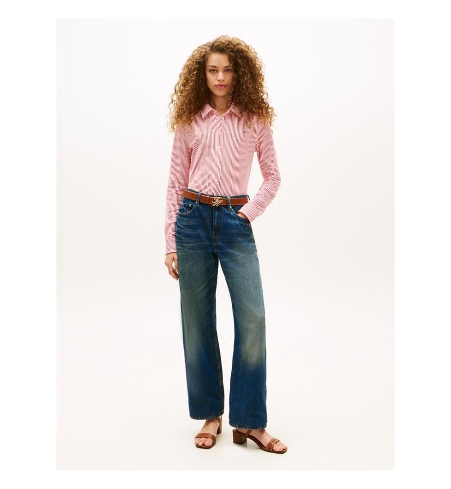 Hemd Slim 1985 - Rot und Weiss