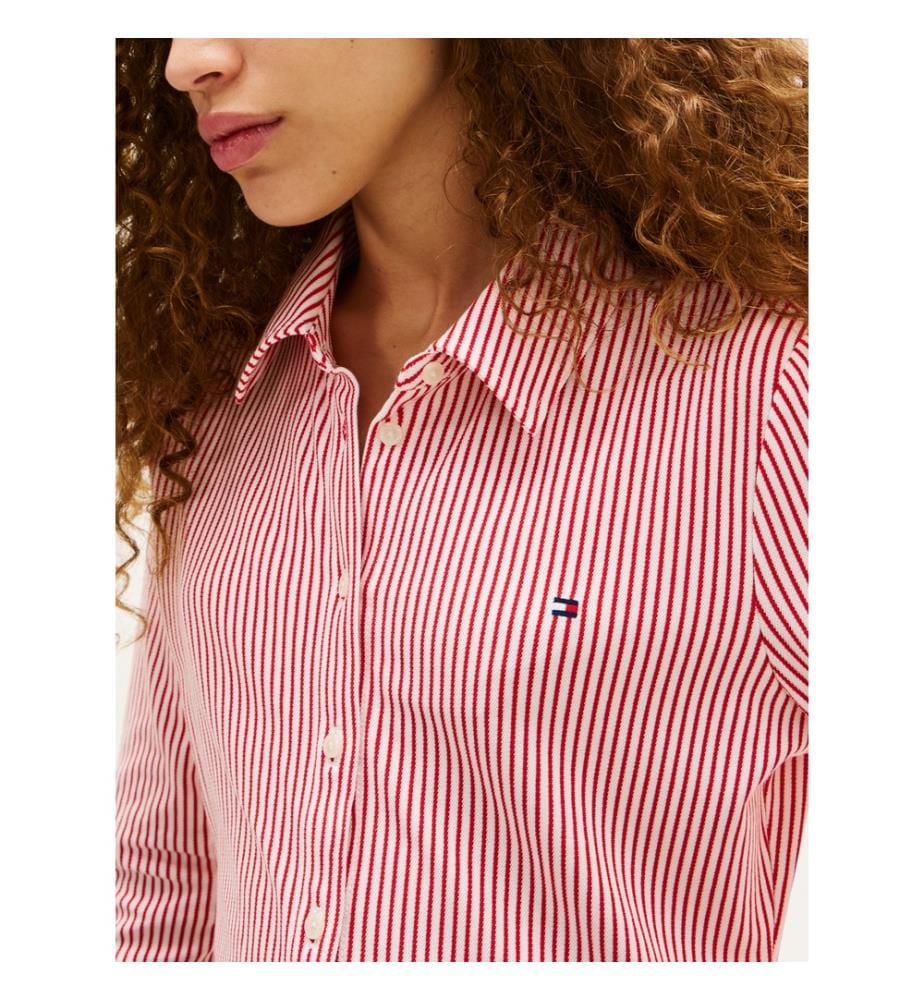 Hemd Slim 1985 - Rot und Weiss