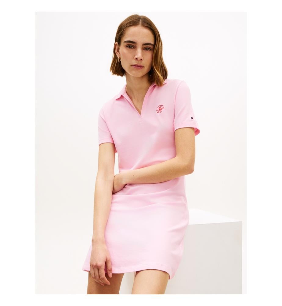 Kurzes Polokleid 1985 - Rosa