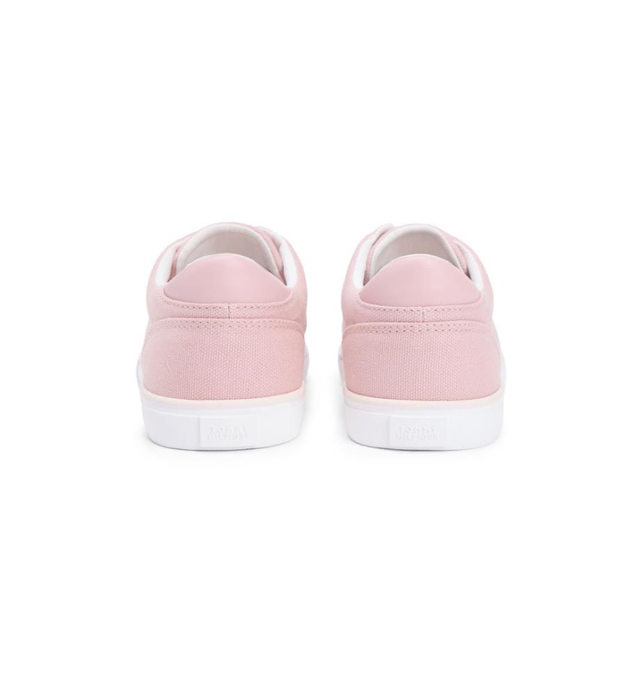 Baskets Basses en Toile - Rose Clair