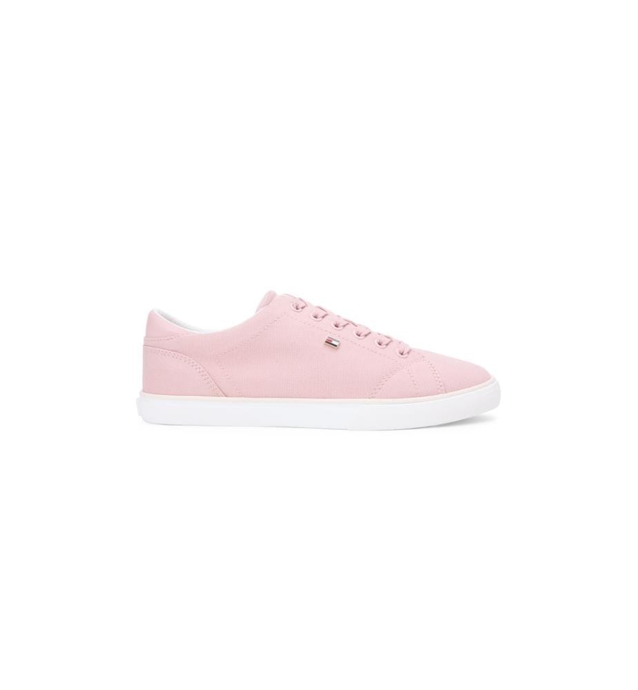 Baskets Basses en Toile - Rose Clair
