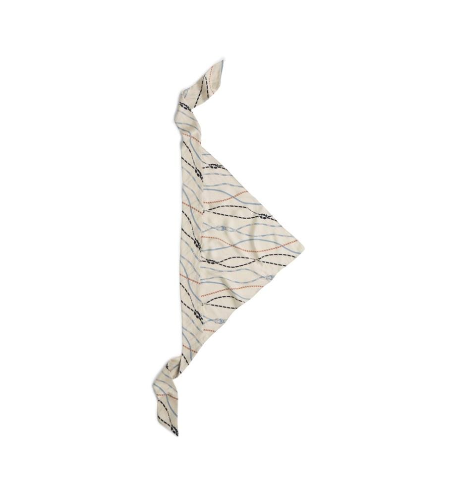 Grand foulard en soie nautique - Blanc optique
