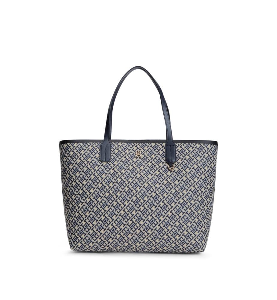 Einkaufstasche mit Monogramm – Marineblau