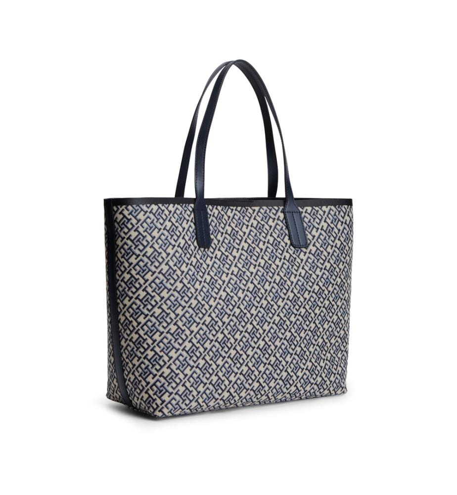 Einkaufstasche mit Monogramm – Marineblau