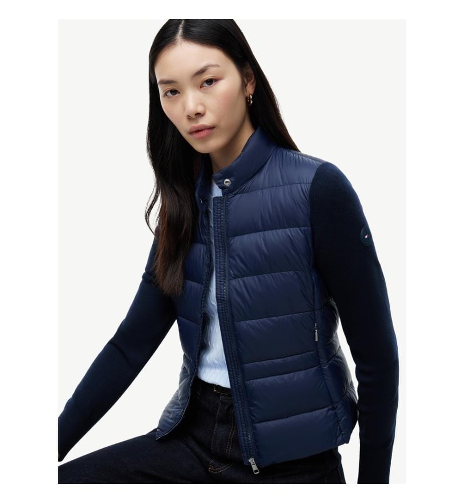 Lw Down-Strickjacke aus Mischgewebe – Dunkelblau