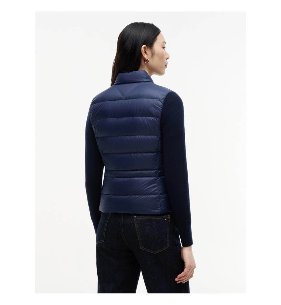 Lw Down-Strickjacke aus Mischgewebe – Dunkelblau