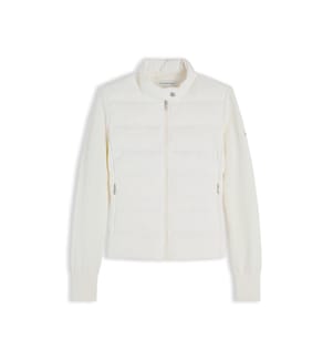 Lw Down-Strickjacke aus Mischgewebe – Creme