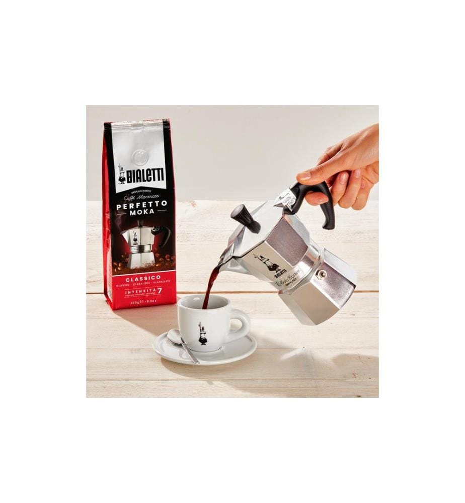 Espressokocher Moka Express 12 Tassen, Silber