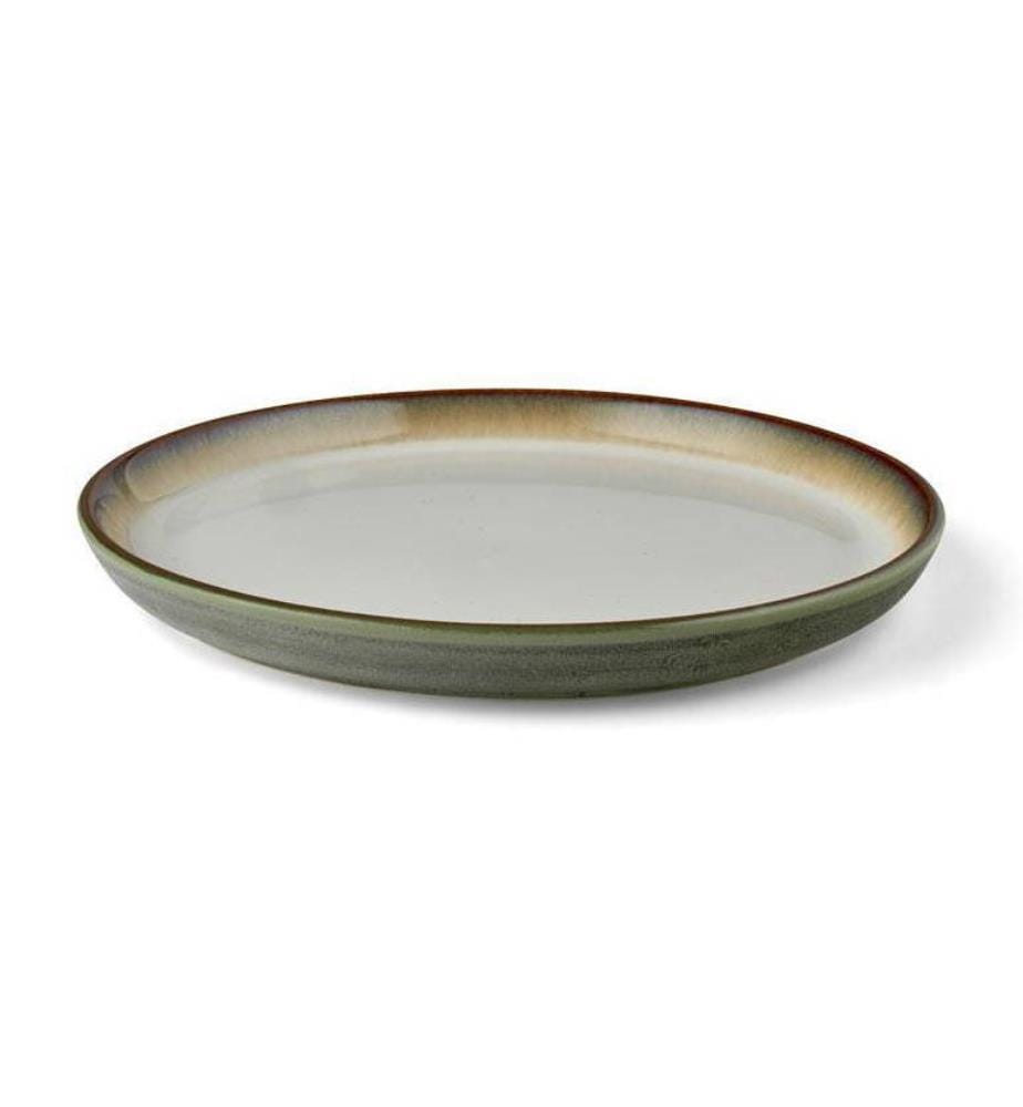 6er-Set Dessertteller 21 cm - Creme/Grau