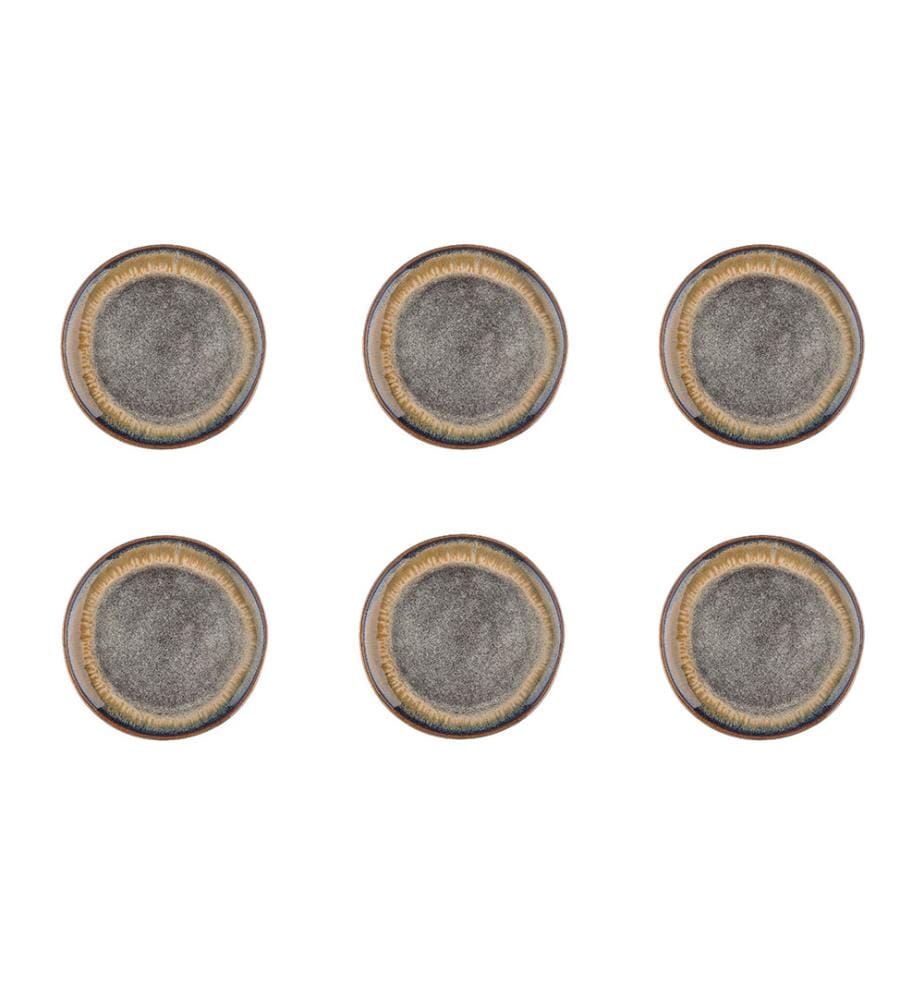 Teller GENESIS Ø20,5cm - 6 Teile - Basalt