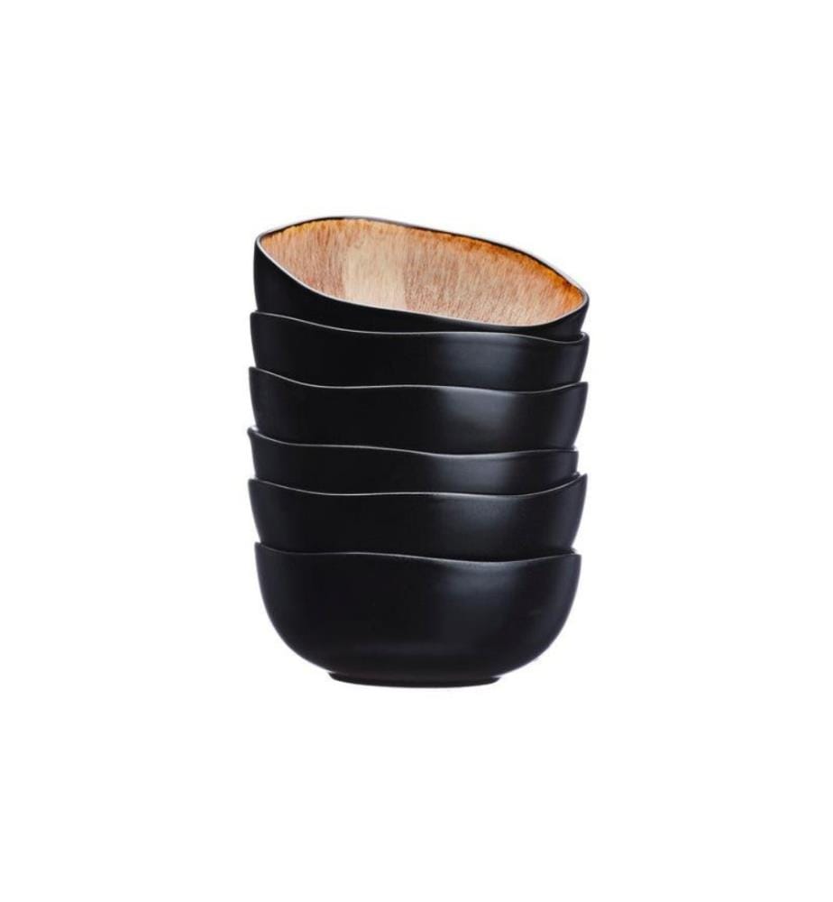 Set aus 6 Schalen Iris Ø 16,5 cm - Wildbraun