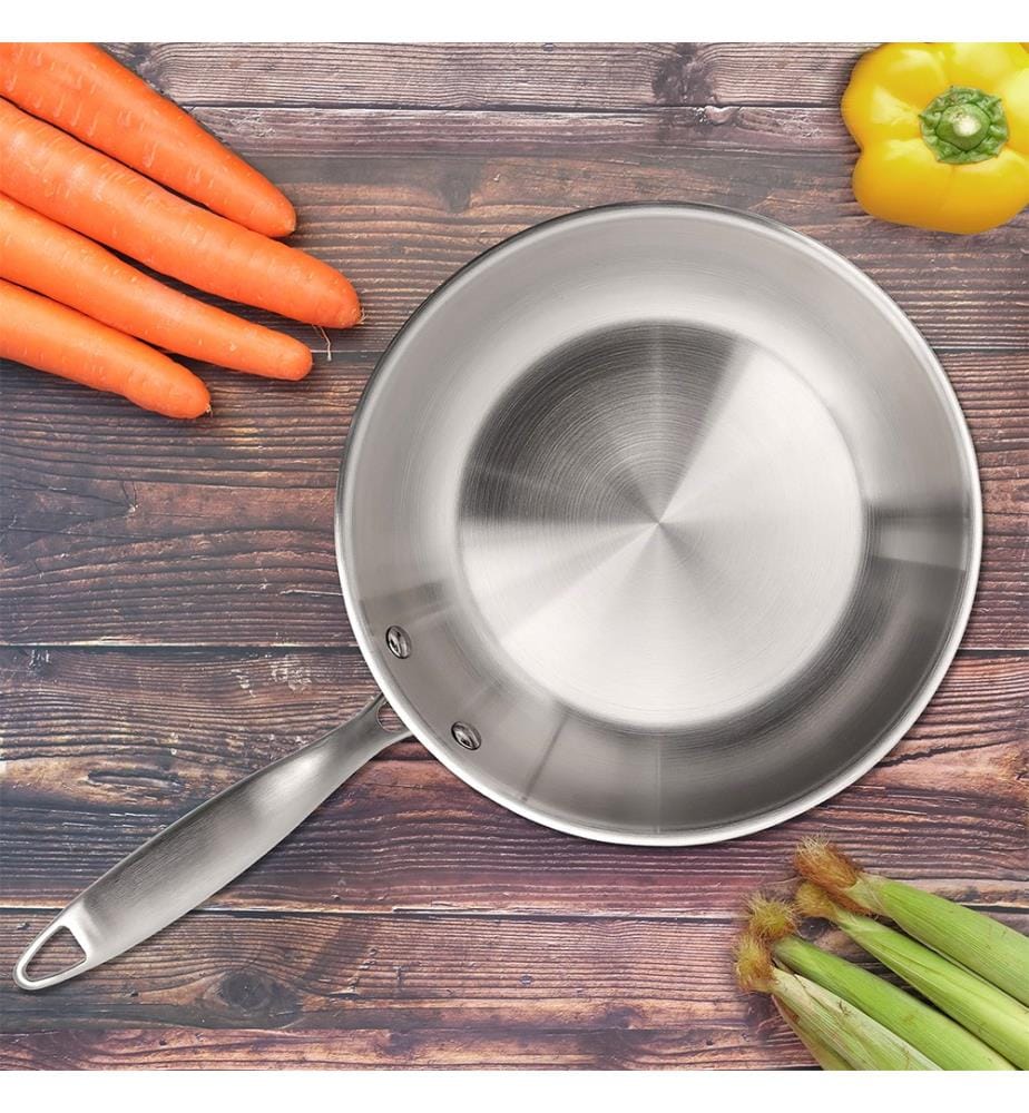 3er-Set Pfannen 24-28-32 cm - Silber