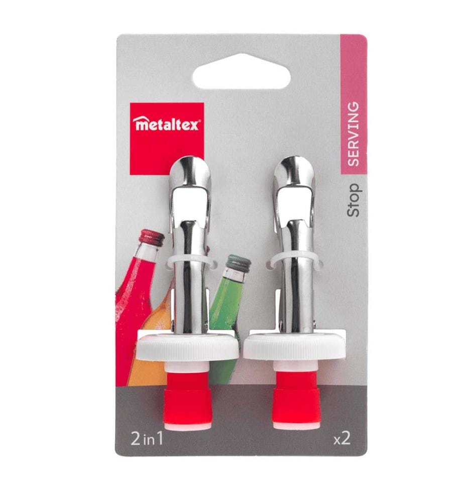 2er-Set, exzentrischer Flaschenverschlussmit Flaschenöffner