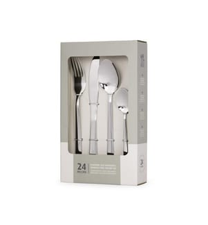 Besteckset GLOBAL 24-teilig mit Box - Edelstahl