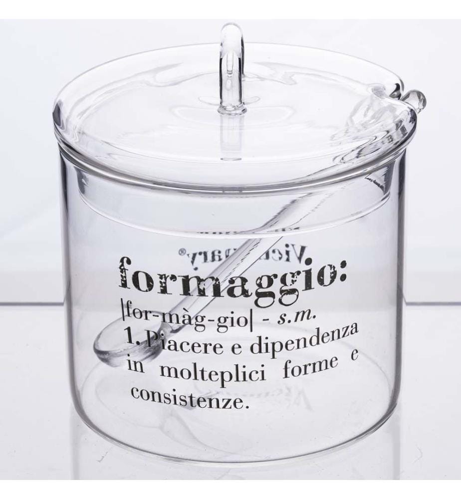 Victionary Käseglasset mit Löffel - Transparent
