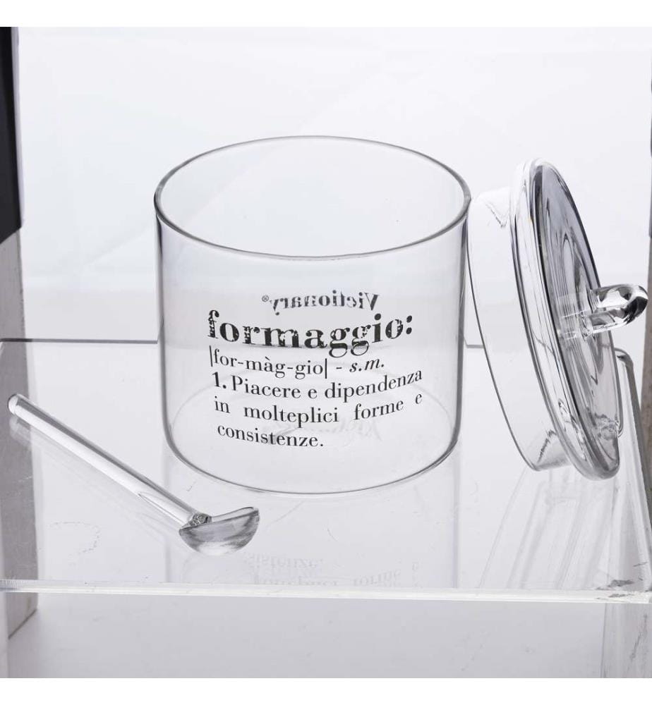 Victionary Käseglasset mit Löffel - Transparent