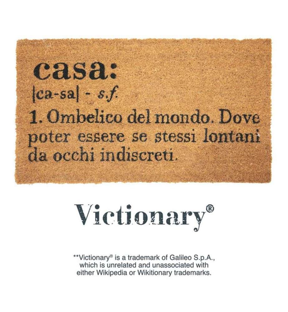 Victionary Coco und PVC Teppich - 70 x 40 cm / Braun