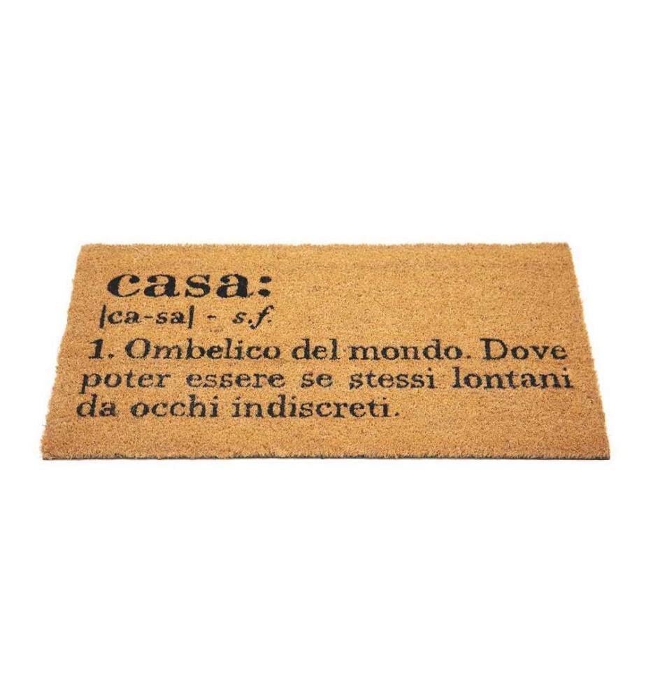 Victionary Coco und PVC Teppich - 70 x 40 cm / Braun