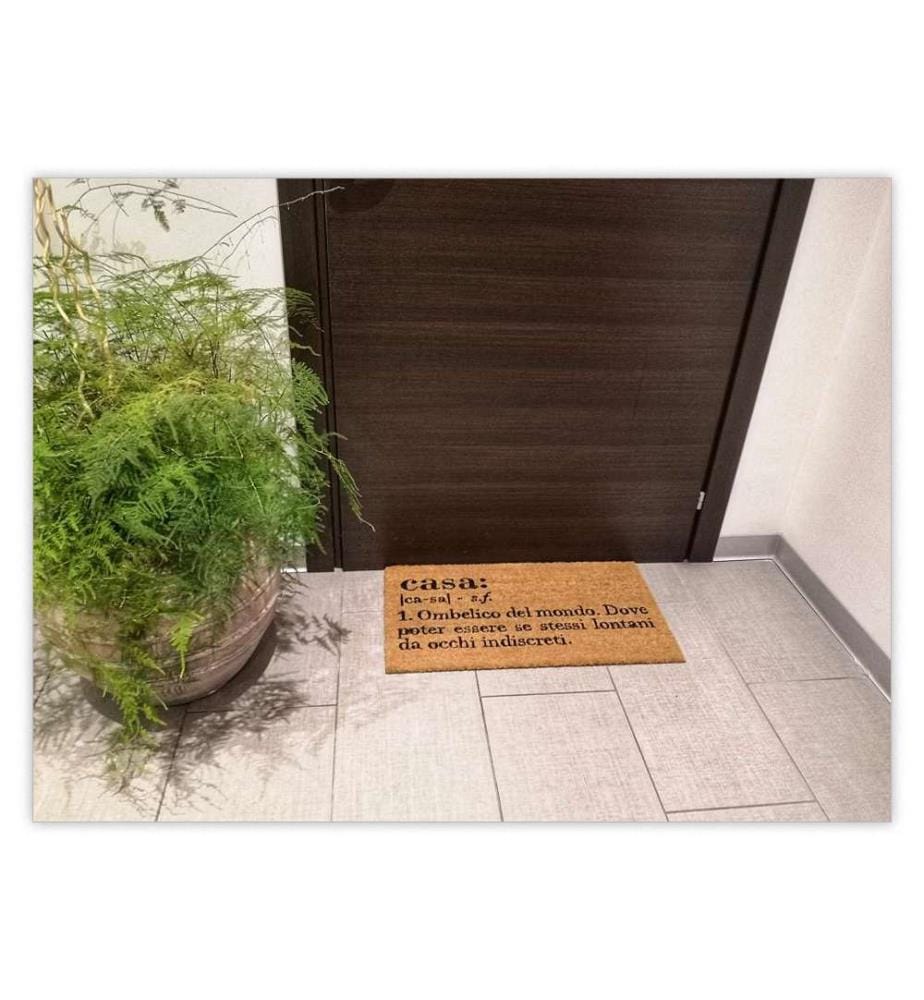 Victionary Coco und PVC Teppich - 70 x 40 cm / Braun