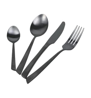 24-teilige Besteckgarnitur Cut - Schwarz