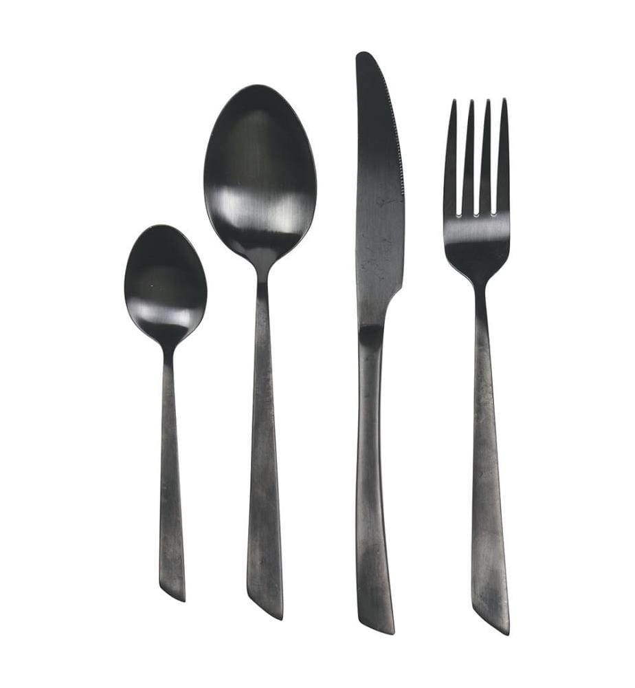 24-teilige Besteckgarnitur Cut - Schwarz
