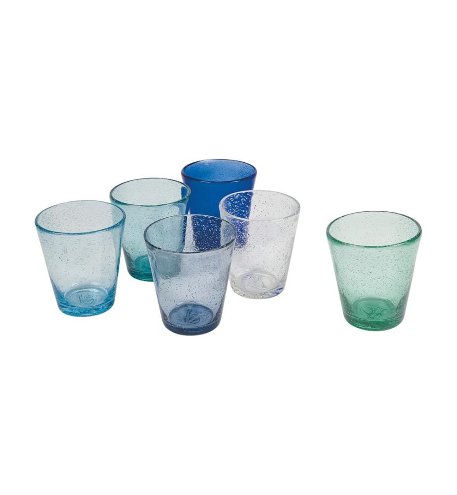 6er-Set Wassergläser Cancun Tide - Blau