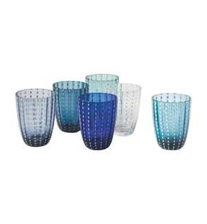 Set von 6 Gläsern Kalahari Ocean - Mehrfarbig