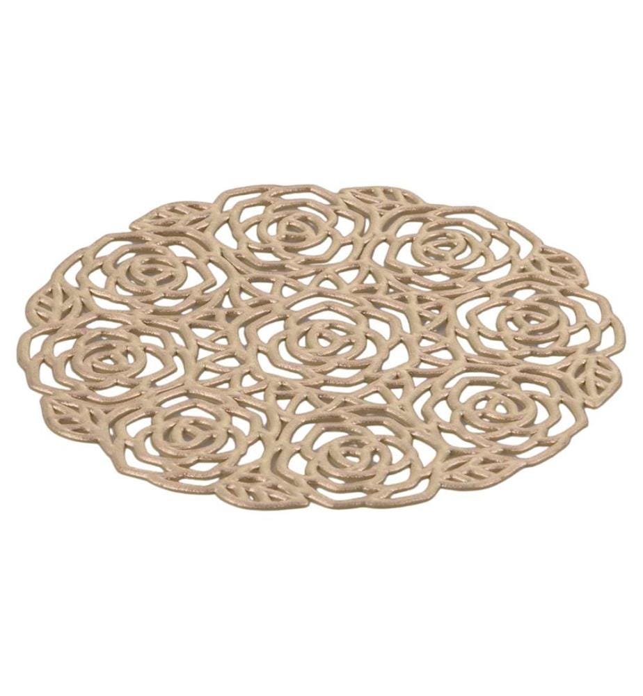 6er-Set Untersetzer - Rose / Gold
