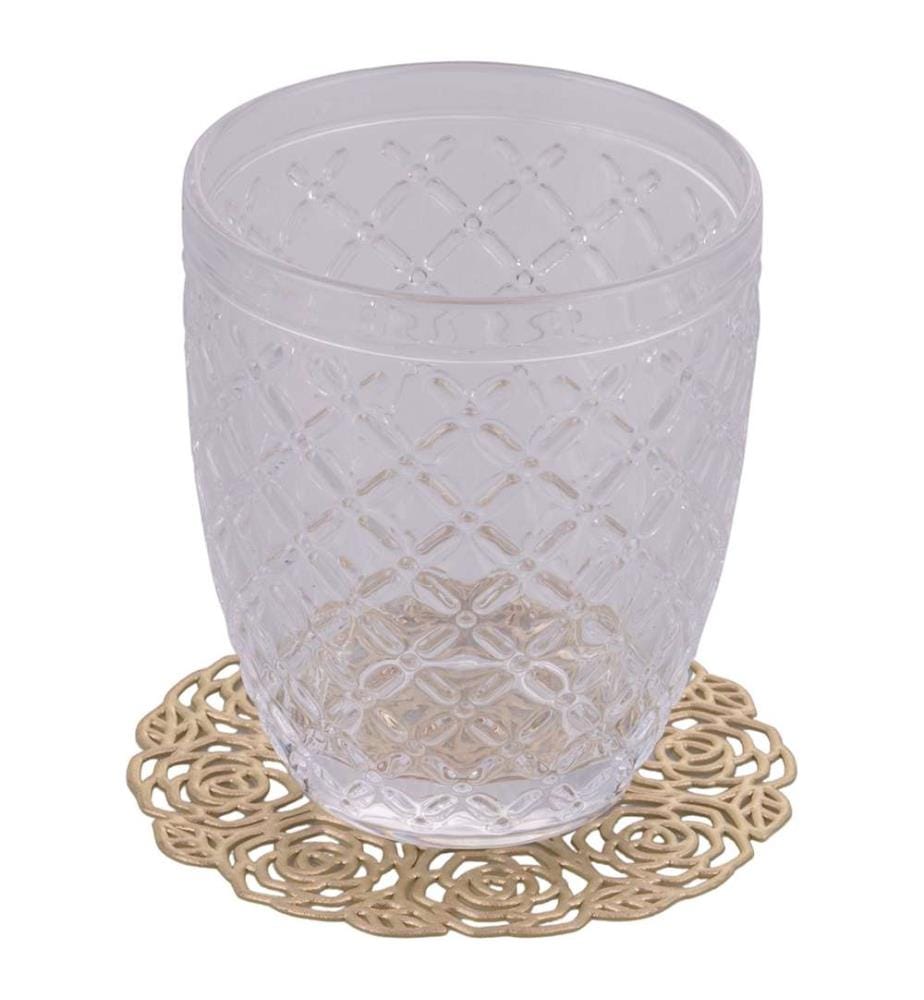 6er-Set Untersetzer - Rose / Gold