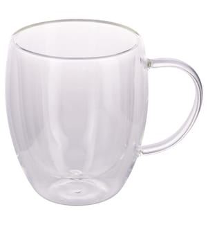 Transparente, doppelwandige Tasse - 370 ml