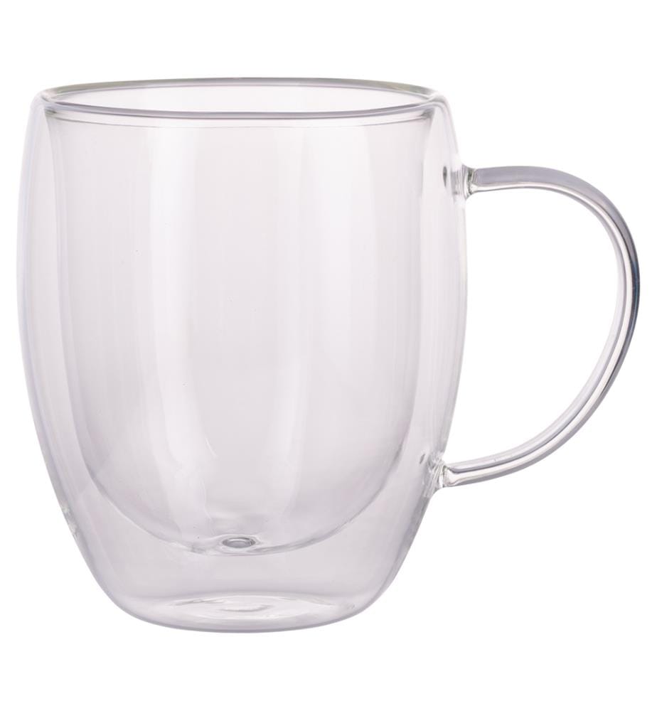 Transparente, doppelwandige Tasse - 370 ml