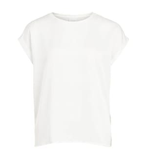 Top en Satin - Weiss