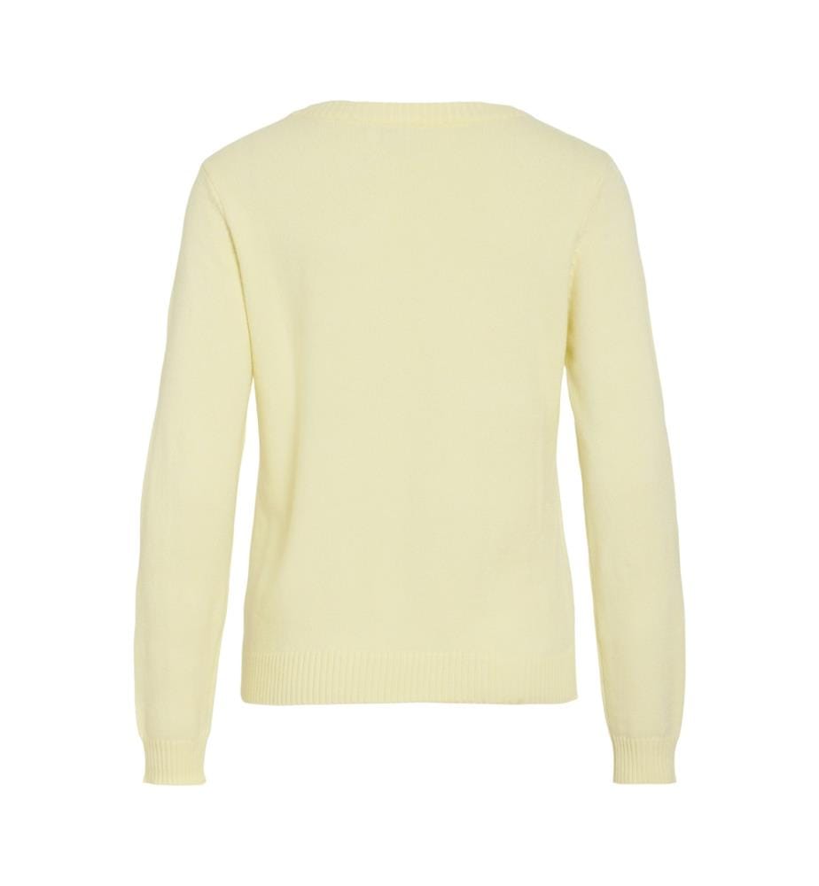 Pullover - Pastellgelb Dunkelmelange