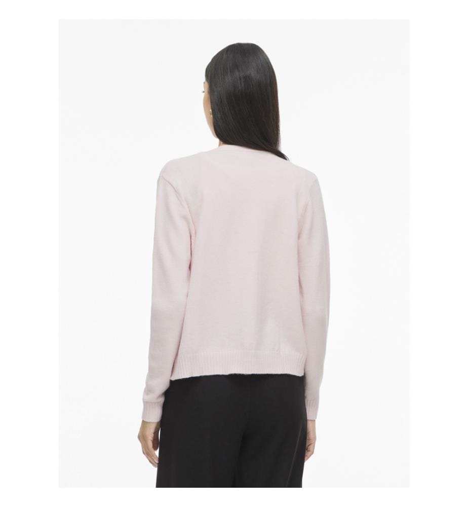 Strickjacke - Kirschblüte Light Melange