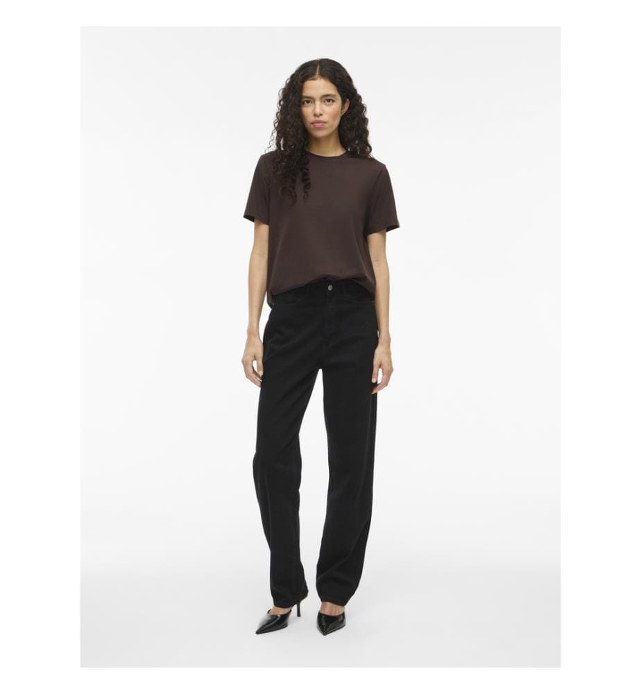 Vinora Kurzarm T-Shirt - Braun