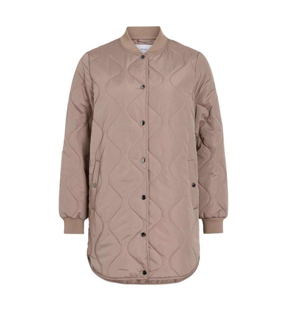 Steppjacke – Taupe-Grau