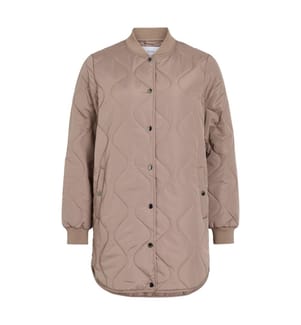 Steppjacke – Taupe-Grau