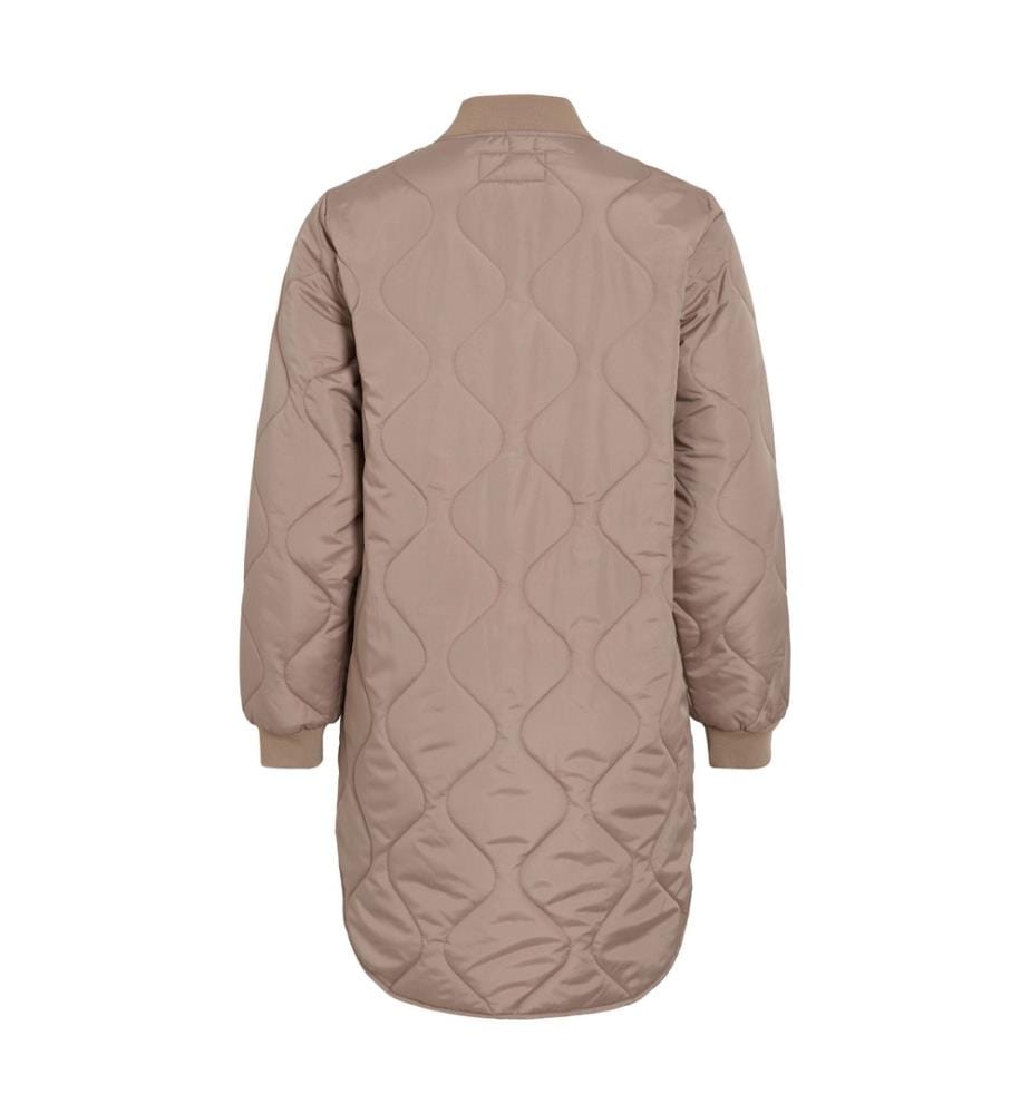 Steppjacke – Taupe-Grau