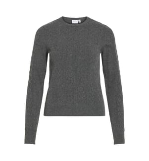 Top en maille - Gris chiné foncé