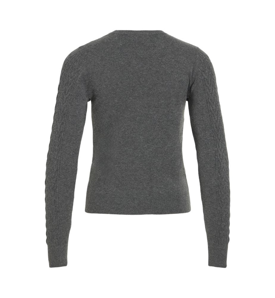 Top en maille - Gris chiné foncé