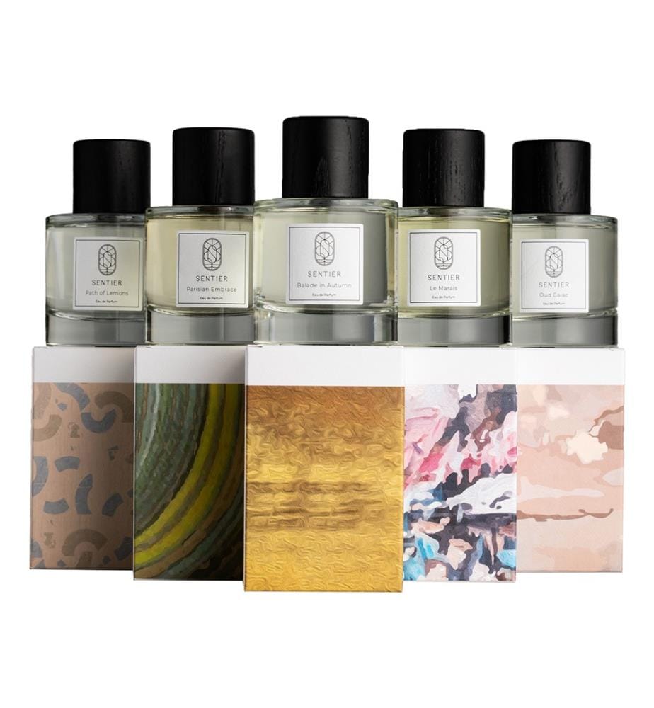 Ultimate Scent Journey Collection 5 Stück: Parisian Embrace + Path of Lemons + Balade in Autumn + Le Marais + Oud Gaiac - 100 ml