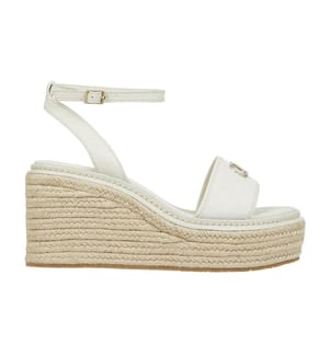 Sandalen mit Absatz Wedge - Weiss