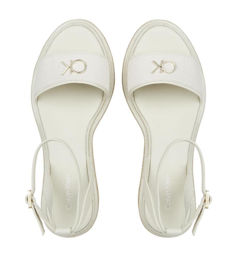 Sandalen mit Absatz Wedge - Weiss