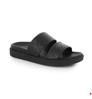 Pantoletten Flat Slide Epi Mono - Schwarz