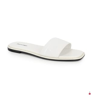 Pantoletten Flat Slide He - Weiss