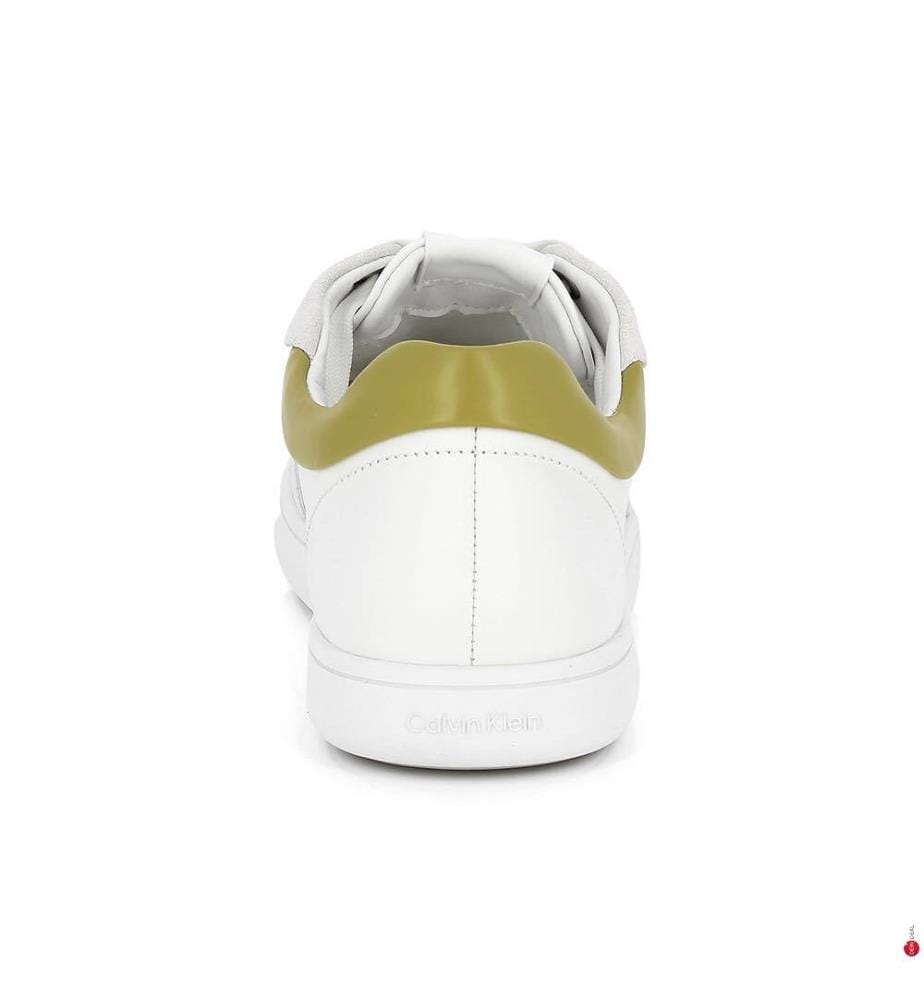 Baskets Basses en Cuir - Blanc et Avocat