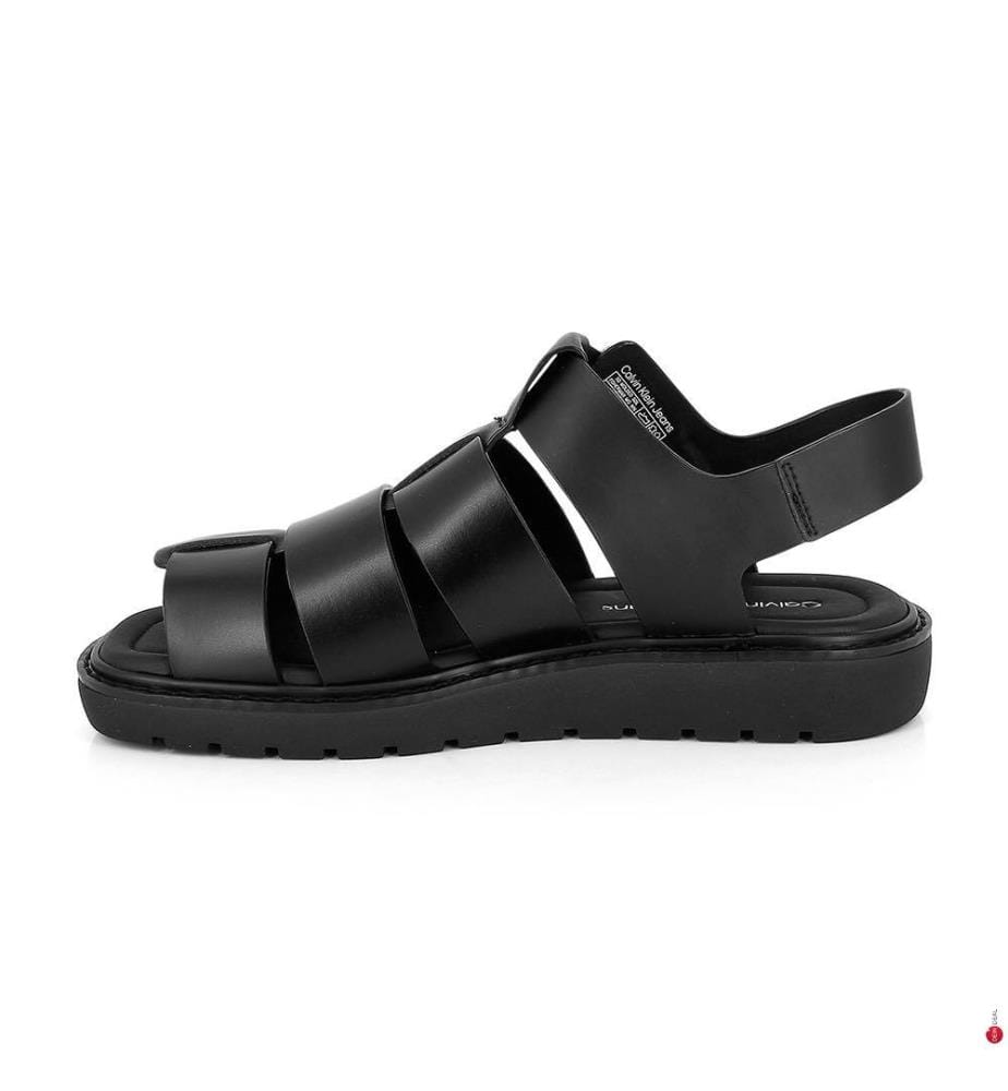 Ledersandalen - Schwarz