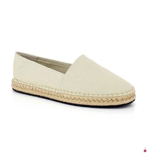 Espadrilles aus Leinen - Beige